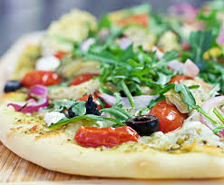 Start by placing a pizza stone in the oven. Homemade Flatbread Pizza Recipe With Yeast Homemade Food Junkie