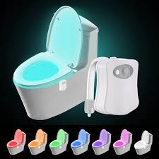 Led Motion Sensor Toilet Bowl Light 8 Color Make Bathroom Time Fun An Justosam Com