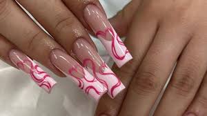 swirl nails are the top trend for a