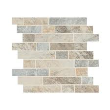 Msi Stonella Interlocking 11 81 In X 11 81 In Textured Glass Patterned Look Wall Tile 14 55 Sq Ft Case