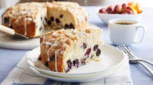 Blueberry Buckle Coffee Cake Betty Crocker gambar png