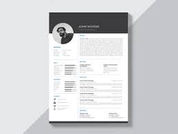 Free Black And White Curriculum Vitae Template With Modern