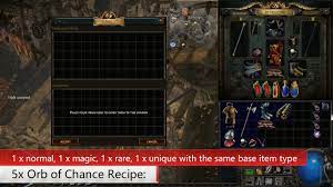 orb of chance recipe poe you