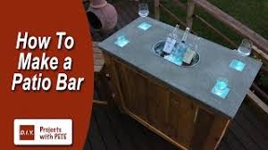 patio bar diy concrete counter bar
