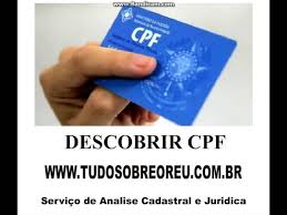 descobrir cpf rg cnh pelo nome da