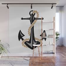 Classic Nautical Anchor And Rope Design
