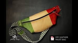 diy leather waist bag pdf pattern