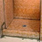 Waterproofing tile shower