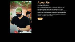 responsive about us page in html and