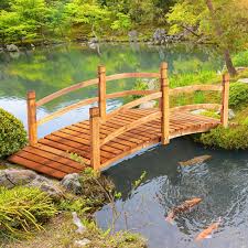 Outsunny 6ft Wooden Garden Bridge