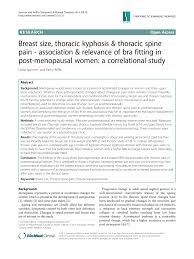 Pdf Breast Size Thoracic Kyphosis Thoracic Spine Pain