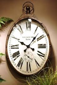 Oval Shaped Pockech Wall Clock