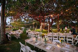 outdoor wedding reception event design