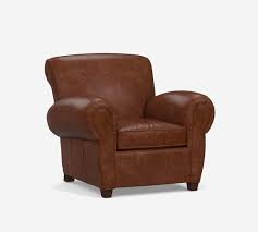 Manhattan Leather Armchair Pottery Barn