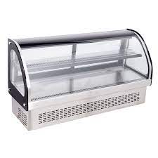 Curved Glass Refrigerated Display