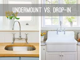 undermount vs drop in kitchen sink