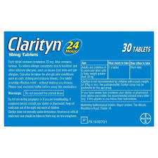 clarityn loratidine 10mg allergy