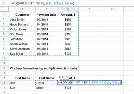 how to vlookup multiple criteria and