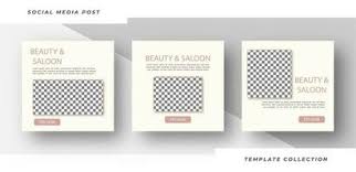 beauty salon menu vector art icons