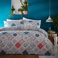 Morocco Teal C Quilt Cover