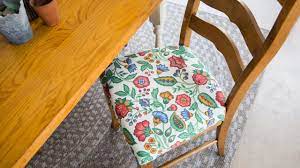 how to re cover a dining room chair