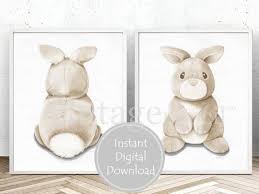 Bunny Nursery Prints Baby Bunny Rabbit