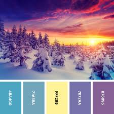 31 winter color palettes for frosty