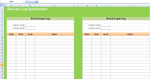 Get Glucose Log Spreadsheet Template Excel Spreadsheet