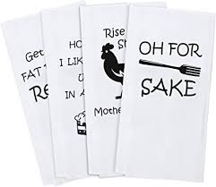 4.8 out of 5 stars. The Art Of Gift Giving Kitchen Towels Housewarming Gifts Set Funny Dish Towels Make White Hand Towels House Warming Birthday Amazon Co Uk Home Kitchen