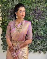 south indian brides in pastel sarees