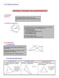 6 C Triangle Cercle Quadrilatere | PDF | Triangle | Euclide
