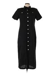 Details About St Johns Bay Women Black Casual Dress 10 Petite