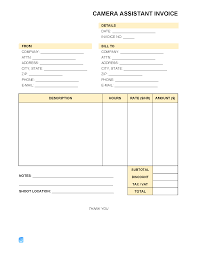 film crew invoice template invoice maker