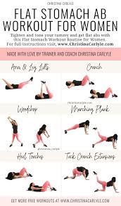 flat stomach workout for women that