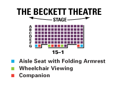 Beckett Theatre Seating Chart With Ada Seats Broadway In