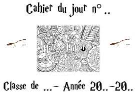 Pages De Garde Cahier Du Jour Magie - Mes pages de garde sur le thème HARRY POTTER - laeti7331