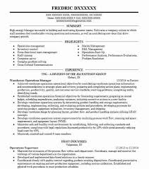 Warehouse Operations Manager Resume Sample Livecareer