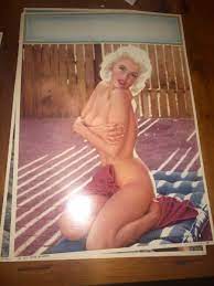 5 vintage PIN UP GIRL LITHOGRAPHS JAYNE MANSFIELD playboy & 2 others 12” x  16” | eBay