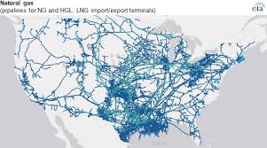 29,647 miles (47,712 km) reflect pipelines in various stages of construction. Eia S Mapping System Highlights Energy Infrastructure Across The United States Today In Energy U S Energy Information Administration Eia