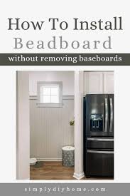how to install beadboard without