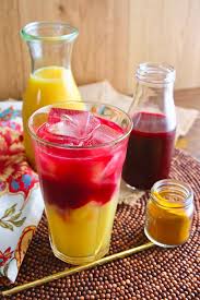 beet orange juice morning sunrise