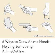 Holding hands drawing easy step by step hands holding beginners hands holding couple pencil sketch #insidelove romantic. Anime Outline Animeoutlinecomm 6 Ways To Draw Anime Hands Holding Something Animeoutline Anime Meme On Me Me