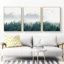 Wall Art Prints Mystical Forest 3 Sets