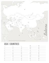 asia countries printables seterra