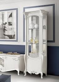 Refined Display Cabinet In White