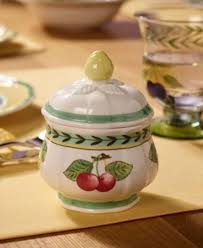 premium porcelain fleurence sugar bowl