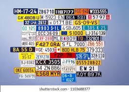 The first german licence plates that had a lettering plan were issued from 1906 onwards. Stuttgart Germany Baden 06022018collection International License Stock Photo Edit Now 1103688377