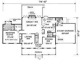 Colonial House Plan With 5 Bedrooms And