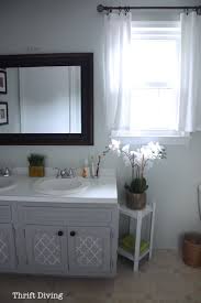 my pretty painted bathroom vanity