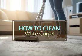 how to clean white carpet and keep it